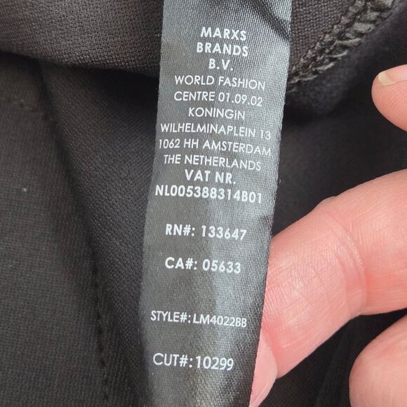 Womens Office Work Business Casual Basic Straight Leg Dark Brown Jeggings 10 - Picture 9 of 14